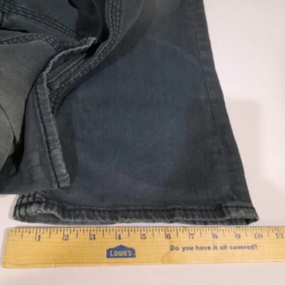 Rock Revival Jeans Mens‎ 42x33 Washed Black Dan Alt Straight Distressed - Picture 13 of 14